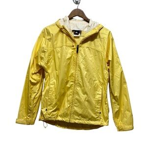 Mckinley Waterproof Outdoor Zip Up Hooded Spring Rain Jacket Coat Yellow